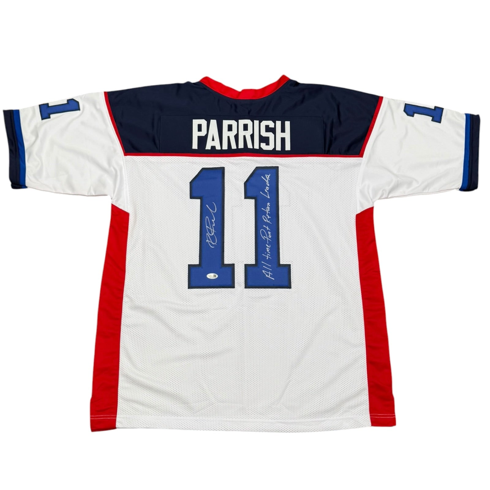 Roscoe Parrish Autographed Buffalo (White #11) Custom Stitched Jersey - JSA