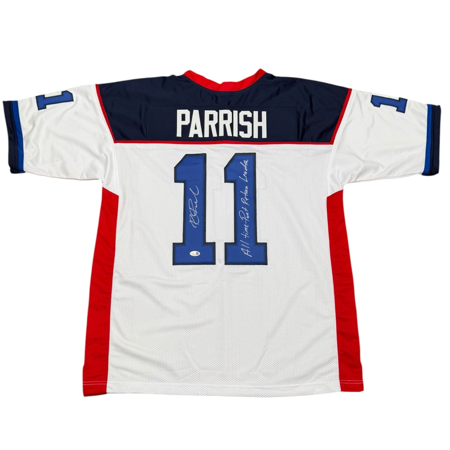 Roscoe Parrish Autographed Buffalo (White #11) Custom Stitched Jersey - JSA