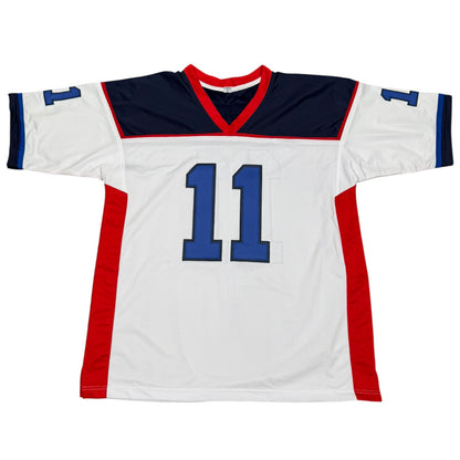 Roscoe Parrish Autographed Buffalo (White #11) Custom Stitched Jersey - JSA