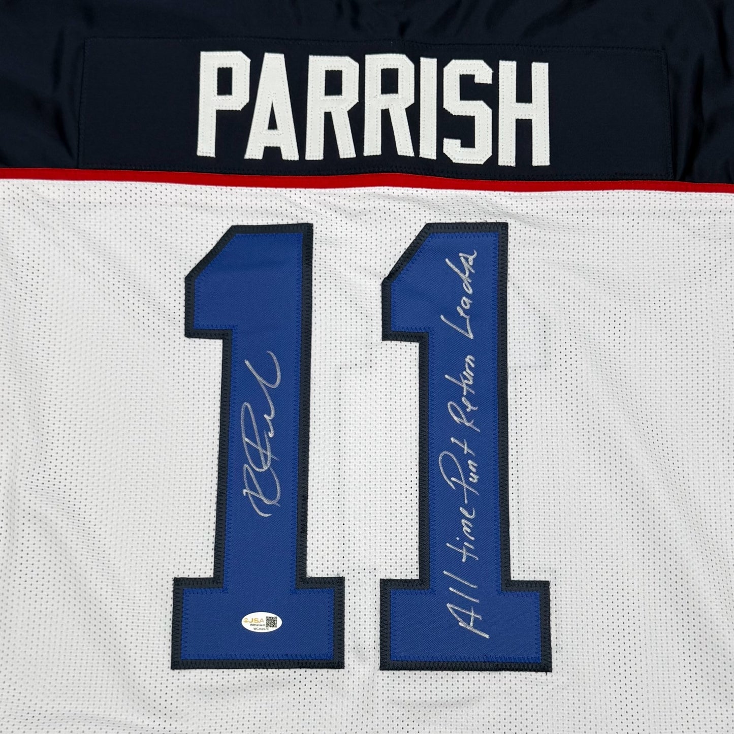 Roscoe Parrish Autographed Buffalo (White #11) Custom Stitched Jersey - JSA