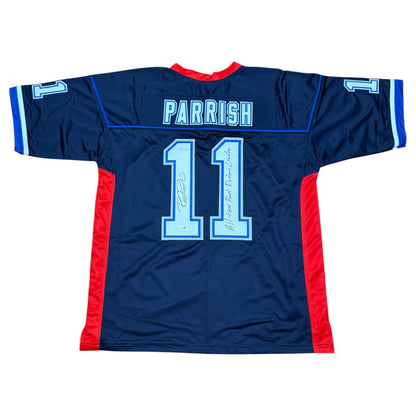 Roscoe Parrish Autographed Buffalo (Blue #11) Custom Stitched Jersey - JSA