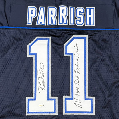 Roscoe Parrish Autographed Buffalo (Blue #11) Custom Stitched Jersey - JSA