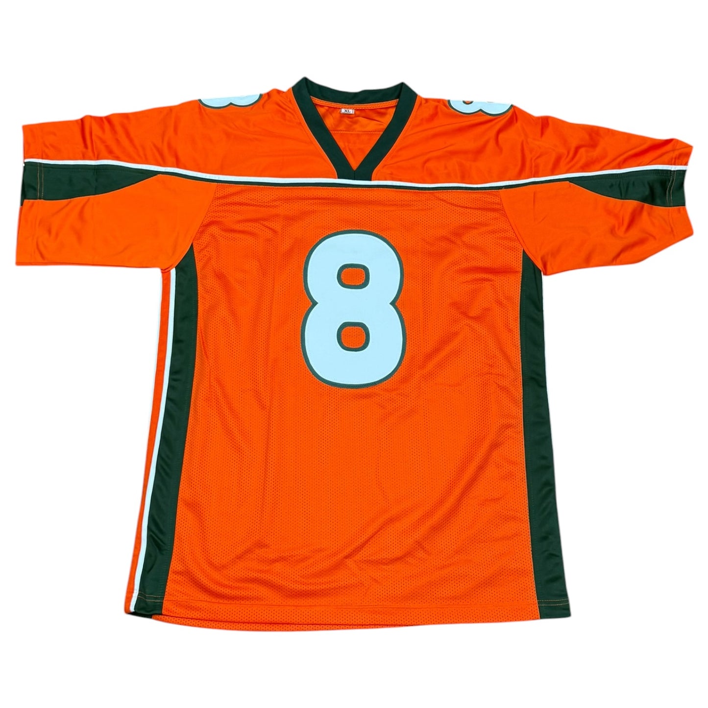 Mike Rumph Autographed Miami (Orange #8) Custom Stitched Jersey - JSA