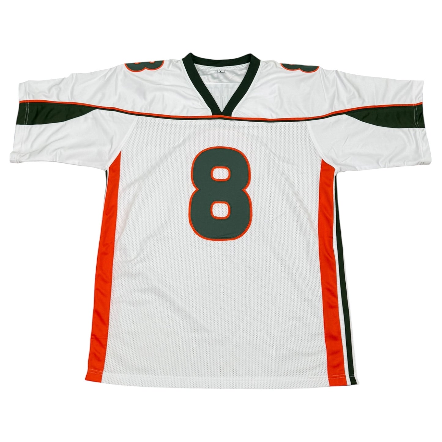 Mike Rumph Autographed Miami (White #8) Custom Stitched Jersey - JSA