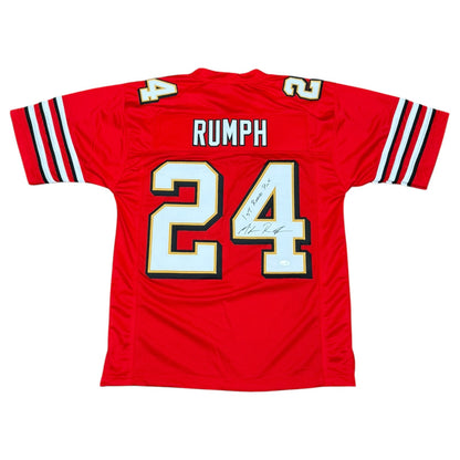 Mike Rumph Autographed San Francisco (Red #24) Custom Stitched Jersey - JSA