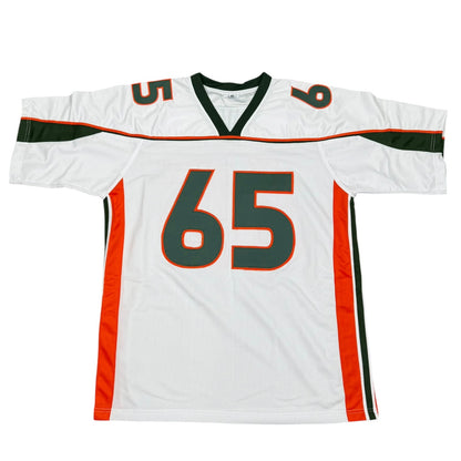 Martin Bibla Autographed Miami (White #65) Custom Stitched Jersey - JSA