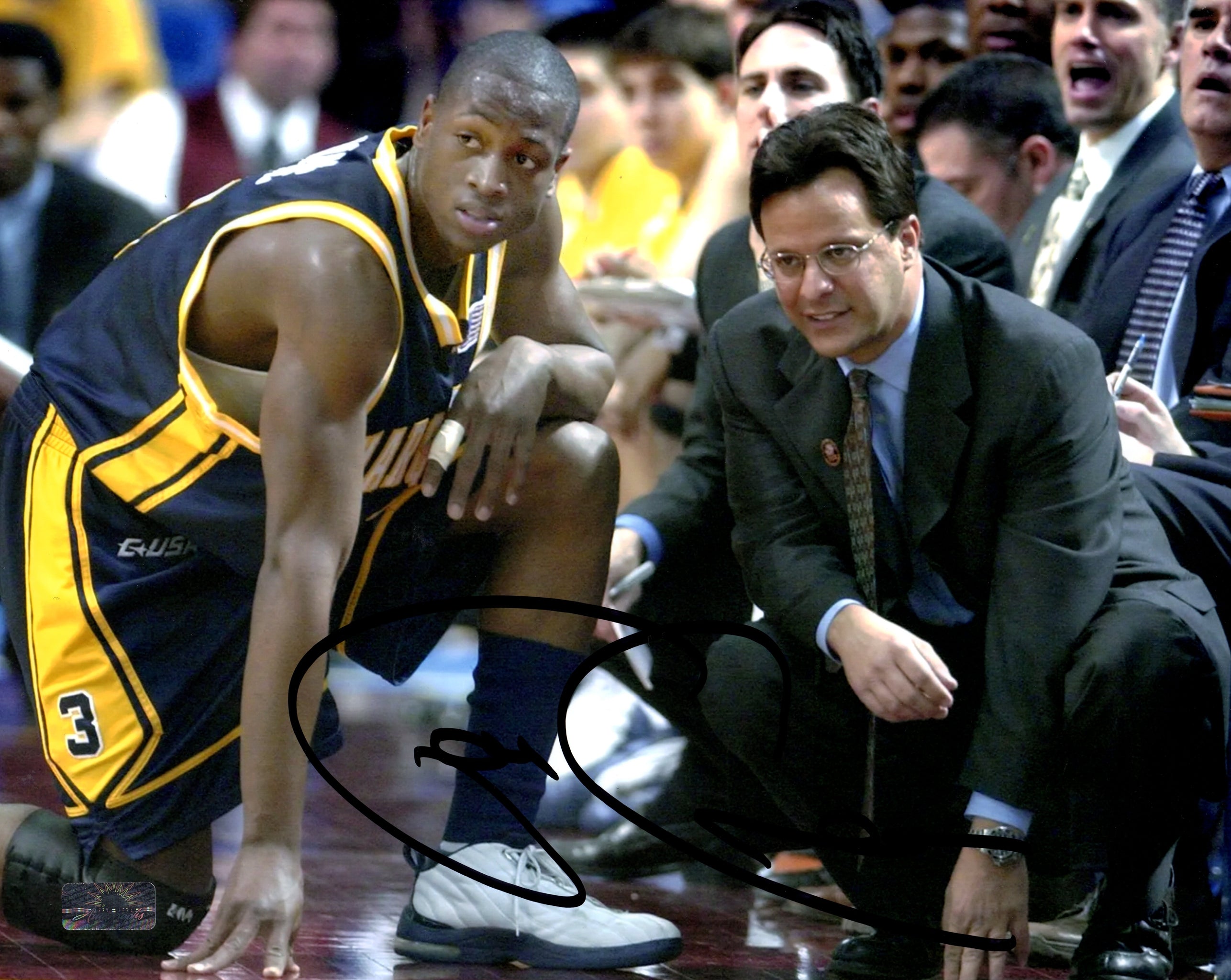 Tom Crean Autographed Marquette Golden Eagles Coaching 8x10 Photo