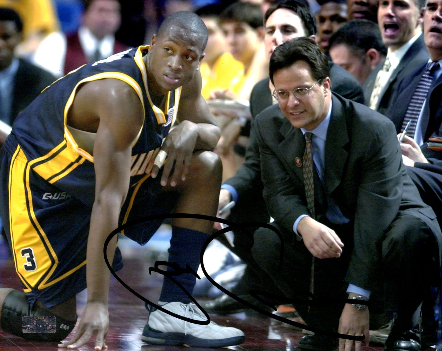 Tom Crean Autographed Marquette Golden Eagles Coaching 8x10 Photo