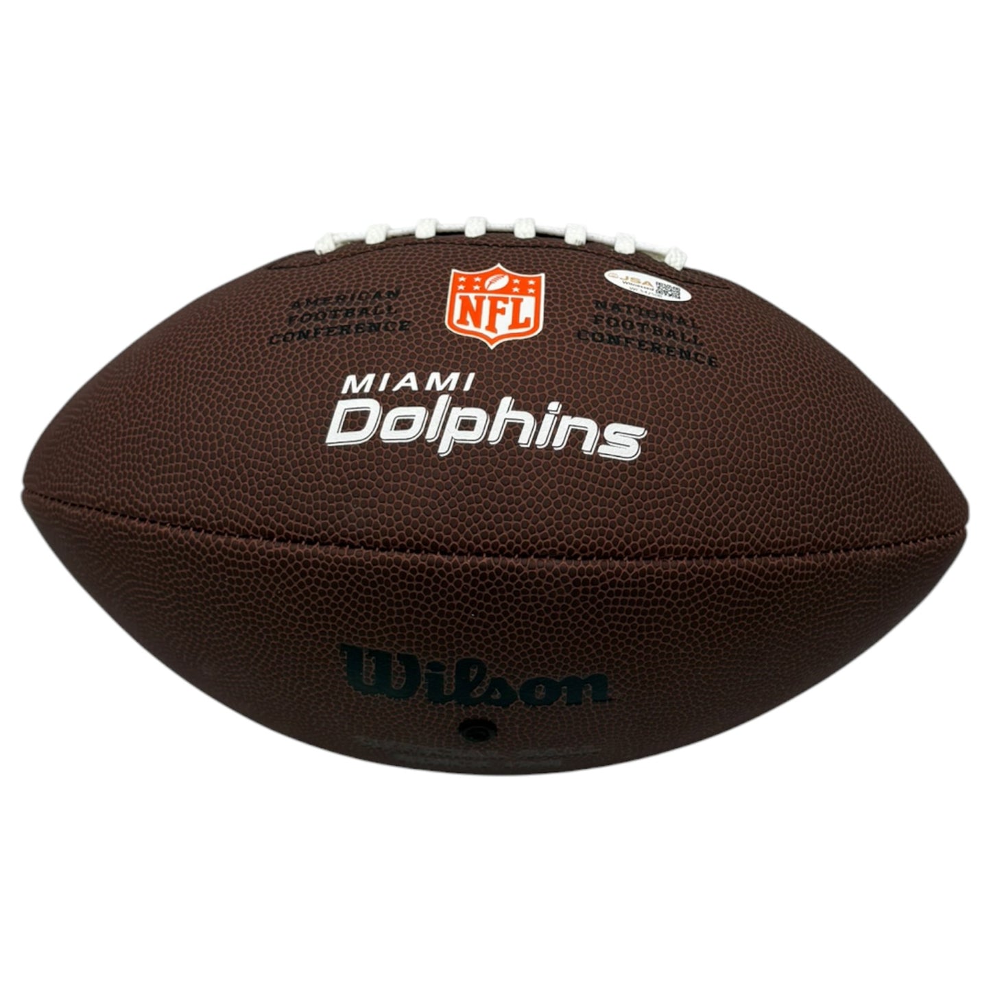 Vernon Carey Autographed Miami Dolphins Replica Football - JSA