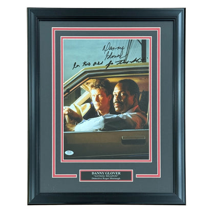 Danny Glover Autographed Lethal Weapon Deluxe Framed 11x14 Movie Poster with Long Quote - JSA