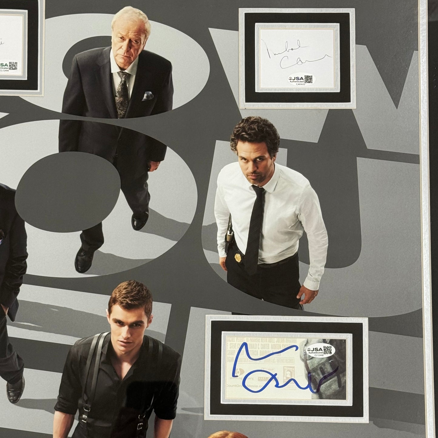 Now You See Me Full-Size Movie Poster Deluxe Framed with 7 Cast Autographs - JSA