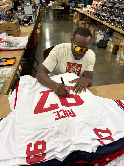 Simeon Rice Autographed Arizona (White #97) Custom Stitched Jersey - JSA