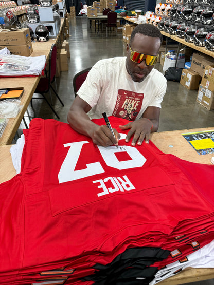 Simeon Rice Autographed Arizona (Red #97) Custom Stitched Jersey - JSA
