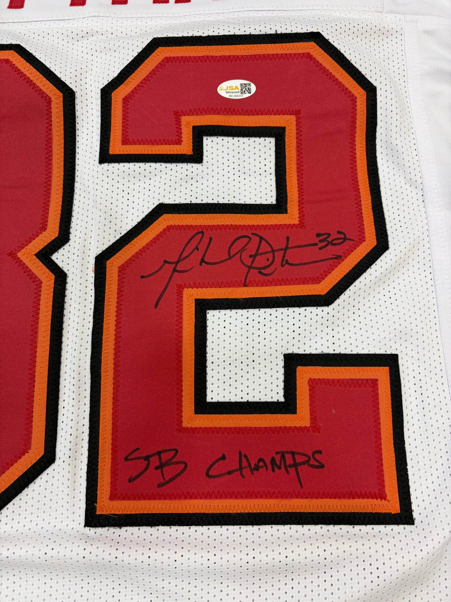 Michael Pittman Autographed Tampa Bay (White #32) Custom Stitched Jersey - JSA