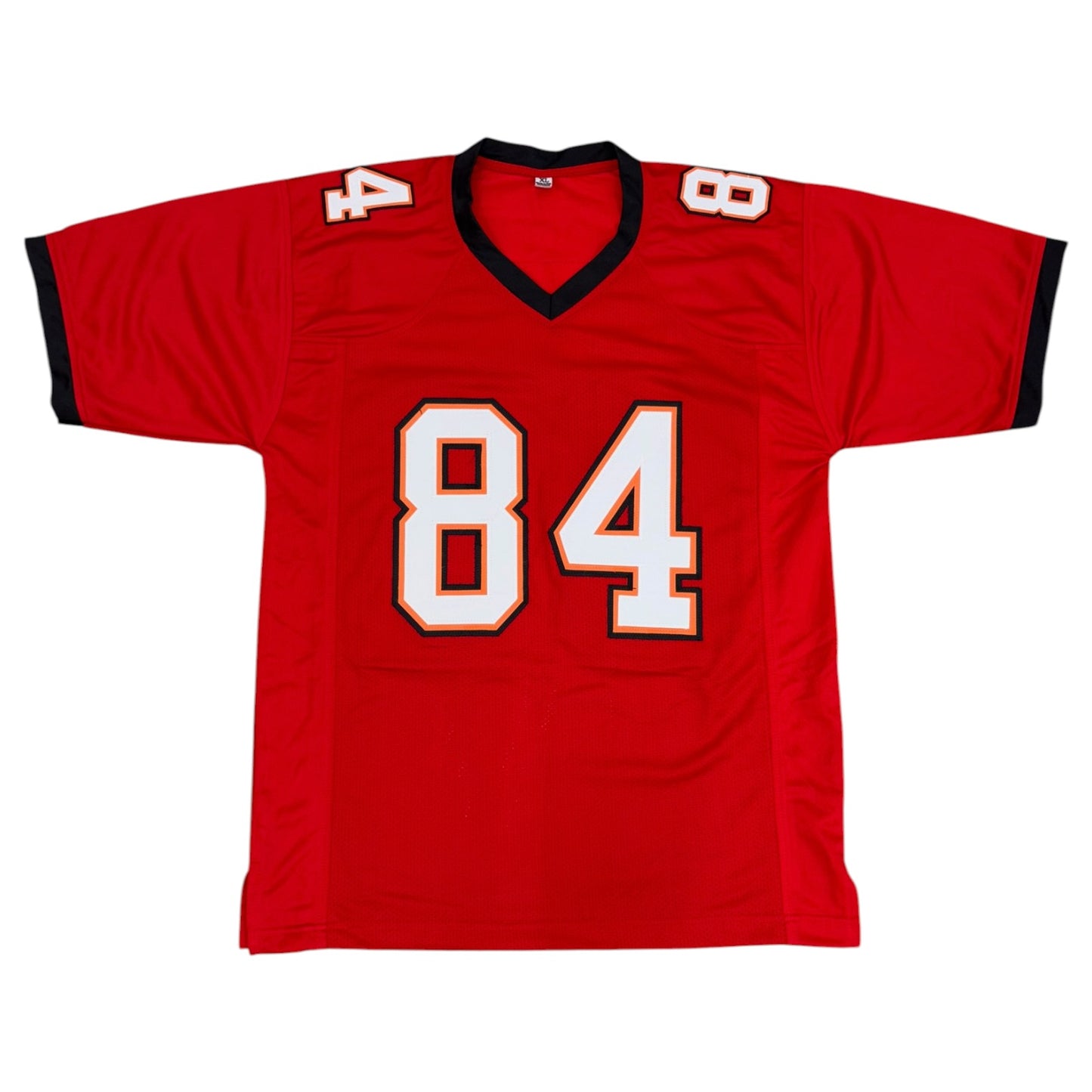 Reggie Barlow Autographed Tampa Bay (Red #84) Custom Stitched Jersey - JSA