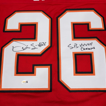 Dwight Smith Autographed Tampa Bay (Red #26) Custom Stitched Jersey - JSA