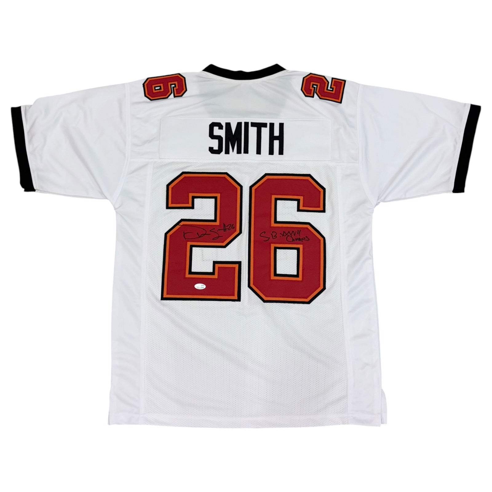 Dwight Smith Autographed Tampa Bay (White #26) Custom Stitched Jersey - JSA