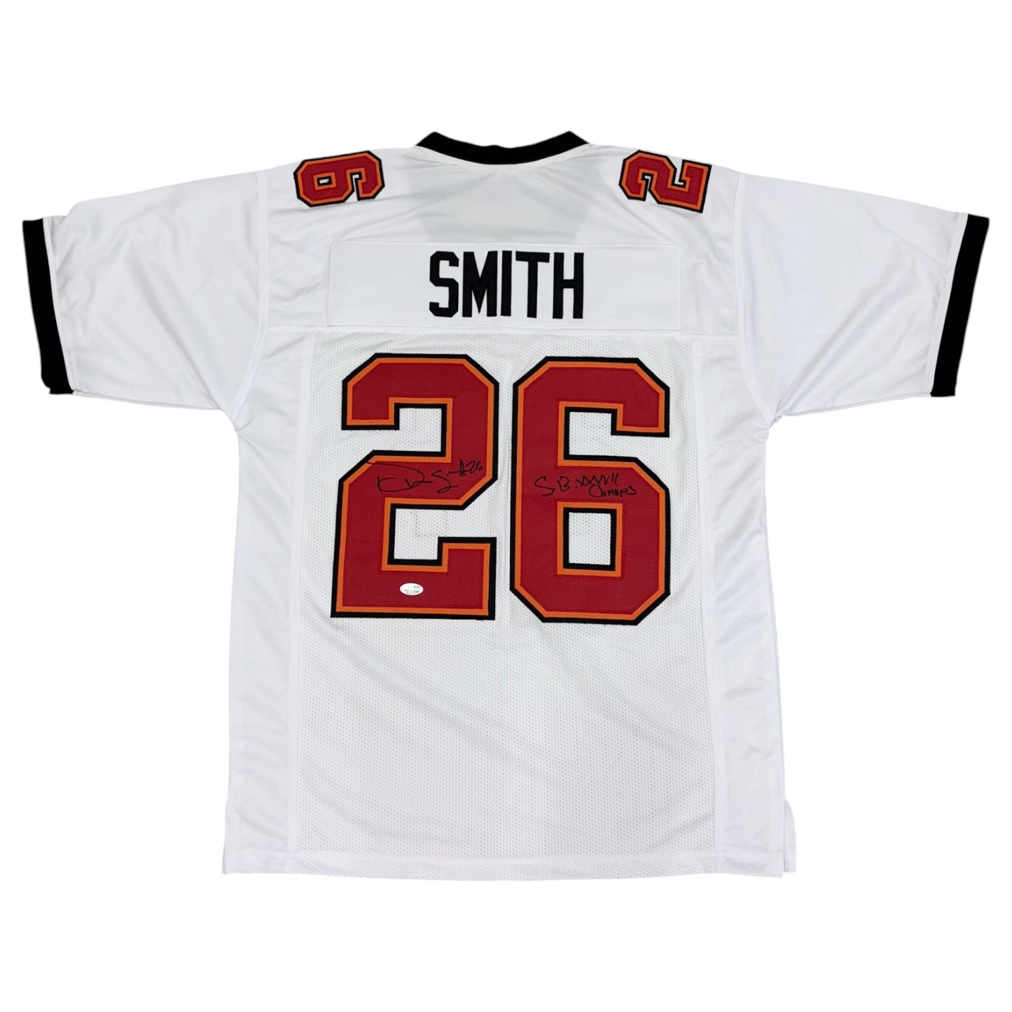 Dwight Smith Autographed Tampa Bay (White #26) Custom Stitched Jersey - JSA