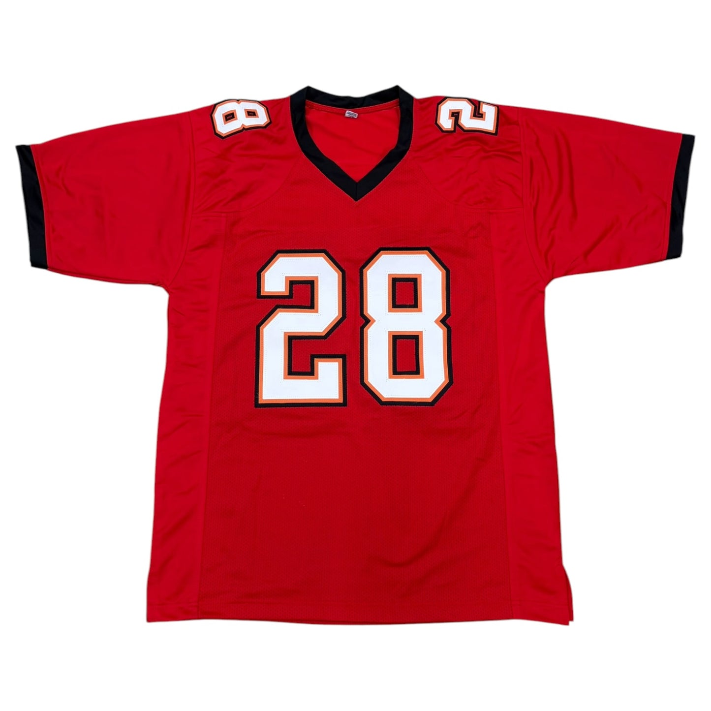 Leonard Fournette Autographed Tampa Bay (Red #28) Custom Stitched Jersey - JSA