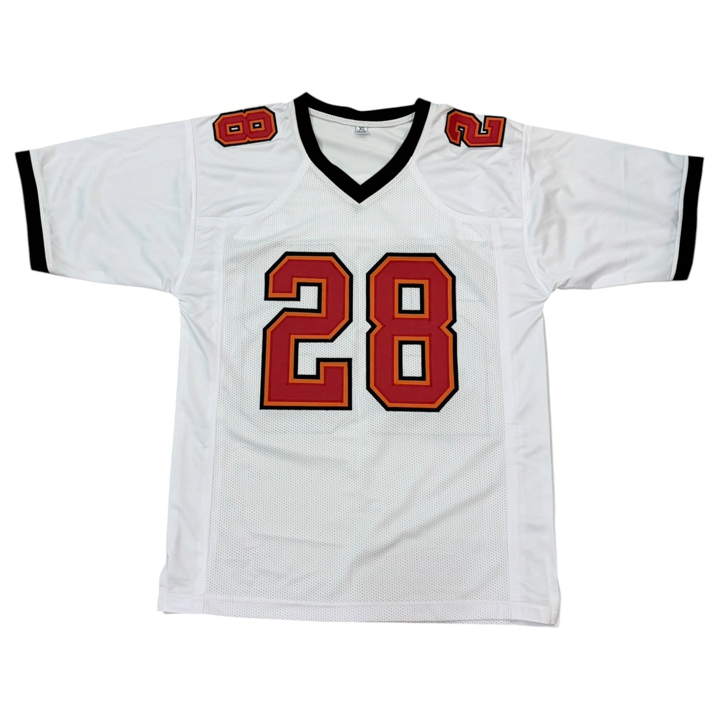Leonard Fournette Autographed Tampa Bay (White #28) Custom Stitched Jersey - JSA