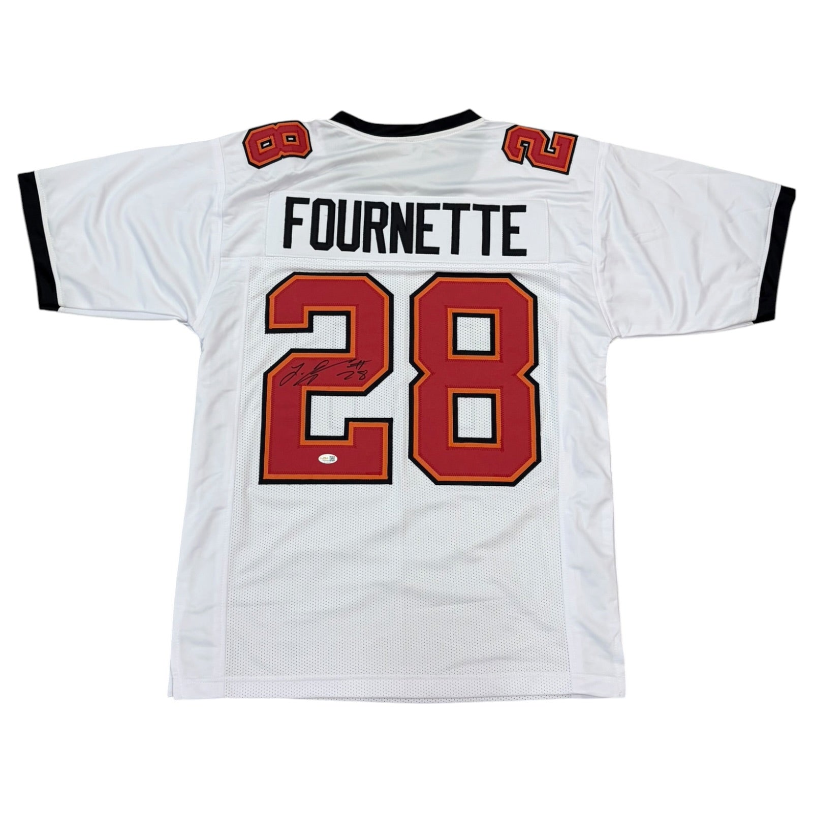 Leonard Fournette Autographed Tampa Bay (White #28) Custom Stitched Jersey - JSA