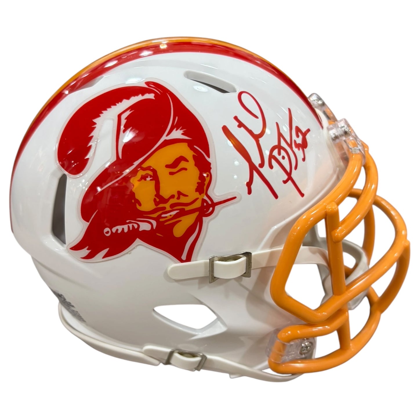Michael Pittman Autographed Tampa Bay Buccaneers (Creamsicle Throwback) Mini Helmet - JSA