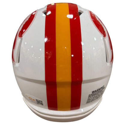 Reggie Barlow Autographed Tampa Bay Buccaneers (Creamsicle Throwback) Mini Helmet - JSA