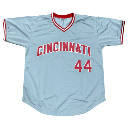 Eric Davis Autographed Cincinnati (Grey #44) Custom Stitched Jersey - JSA