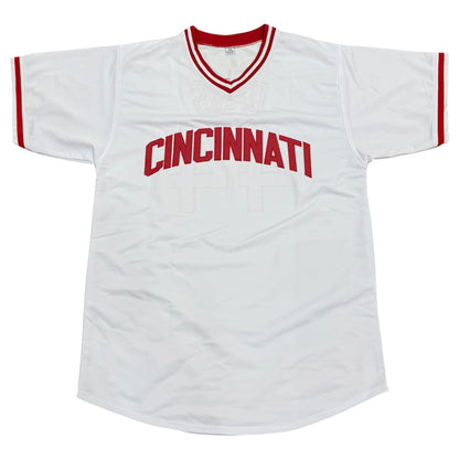 Eric Davis Autographed Cincinnati (White #44) Custom Stitched Jersey - JSA