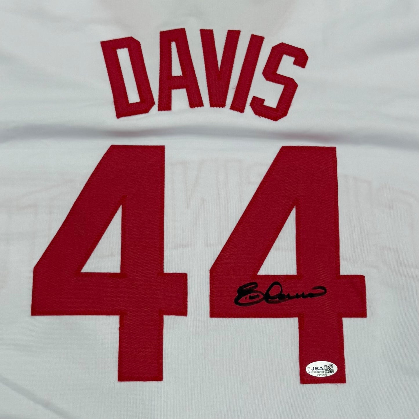 Eric Davis Autographed Cincinnati (White #44) Custom Stitched Jersey - JSA