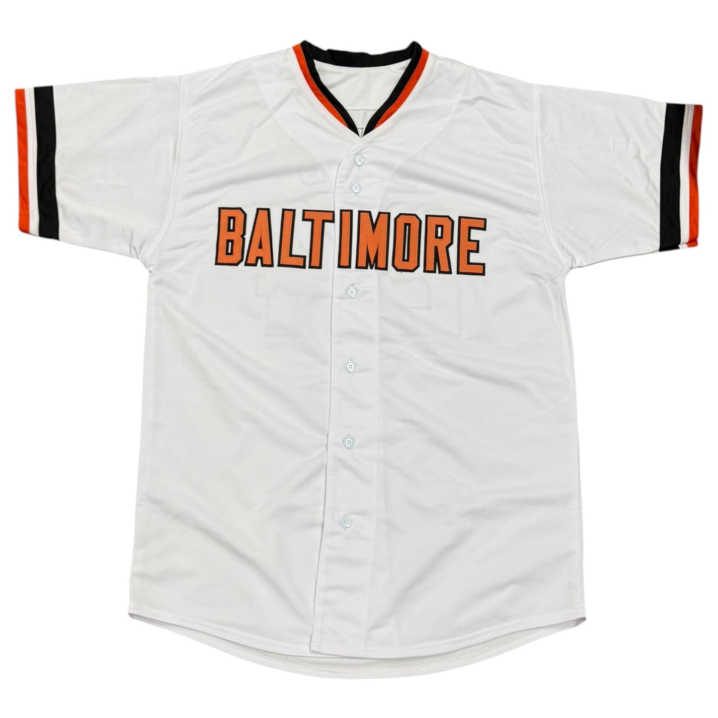 Eric Davis Autographed Baltimore (White #24) Custom Stitched Jersey - JSA