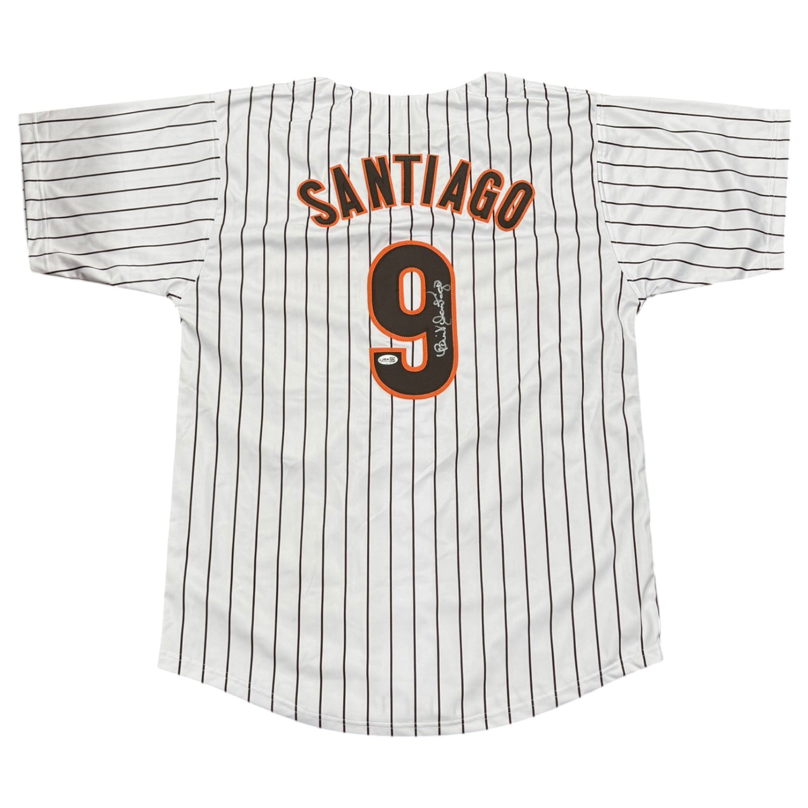 Benito Santiago Autographed San Diego (Pinstripe #9) Custom Stitched Jersey - JSA