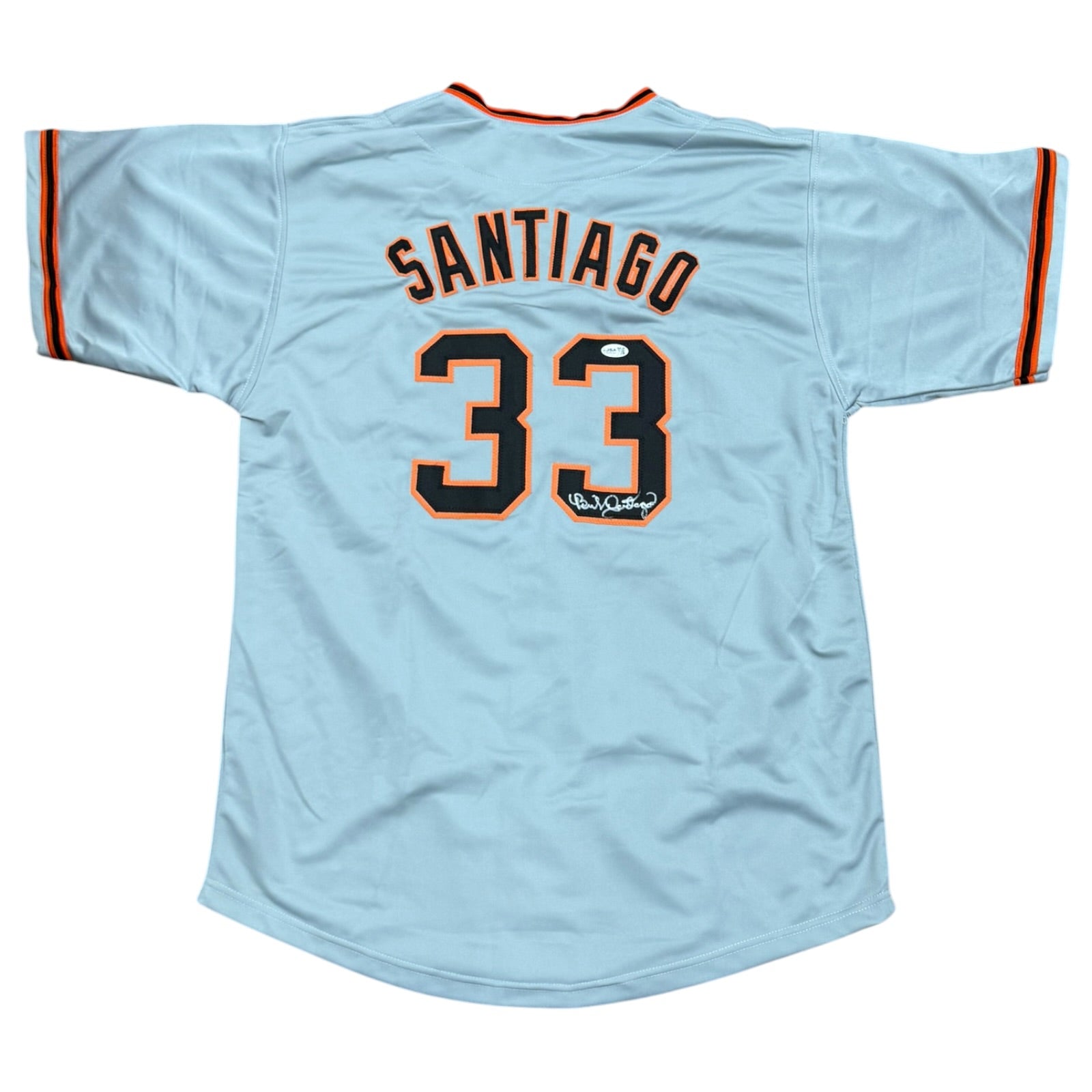 Benito Santiago Autographed San Francisco (Grey #33) Custom Stitched Jersey - JSA