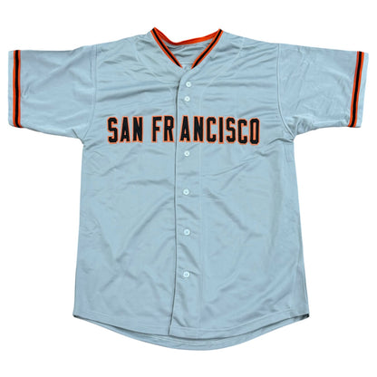 Benito Santiago Autographed San Francisco (Grey #33) Custom Stitched Jersey - JSA