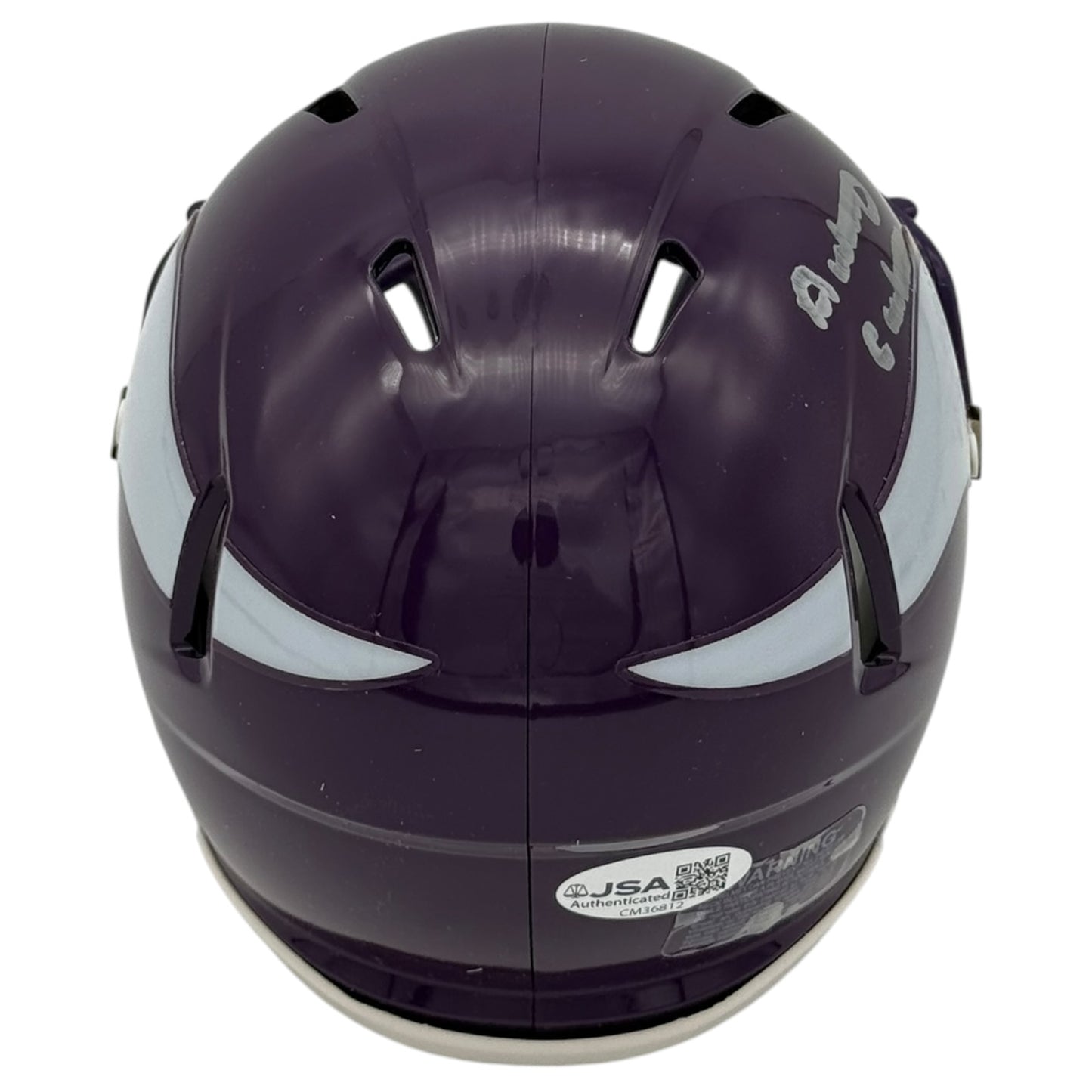 Anthony Carter Autographed Minnesota Vikings (Throwback) Mini Helmet - JSA