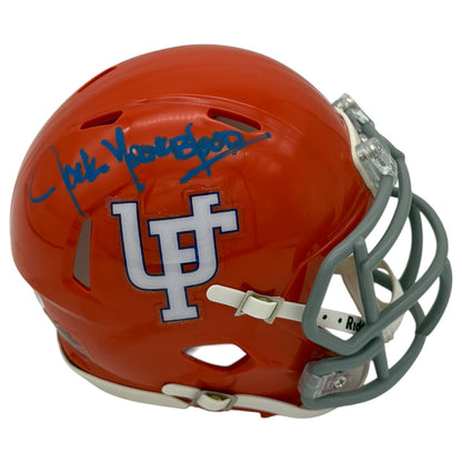 Jack Youngblood Autographed Florida Gators (Throwback) Mini Helmet - Blue Ink - JSA