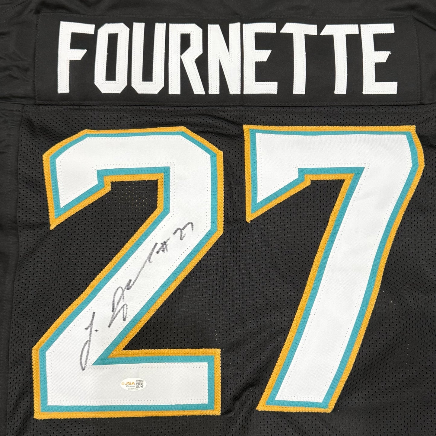 Leonard Fournette Autographed Jacksonville (Black #27) Custom Stitched Jersey - JSA