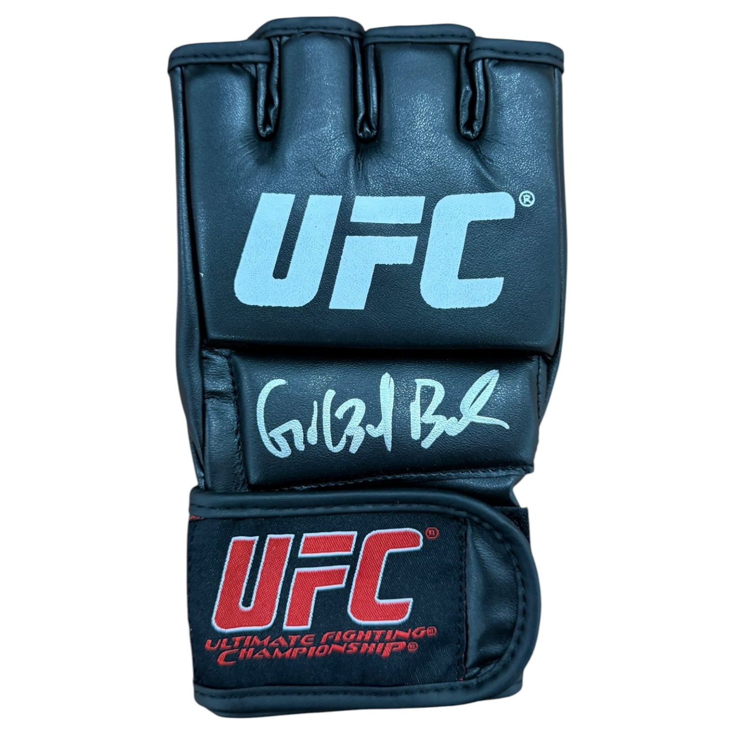Gilbert Burns Autographed UFC Fighting Glove - JSA