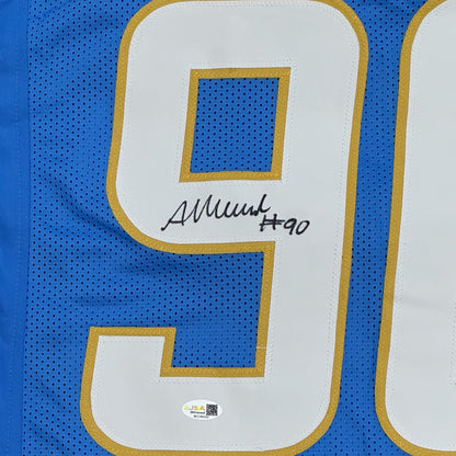 Akheem Mesidor Autographed Los Angeles (Powder Blue #90) Custom Stitched Jersey - JSA
