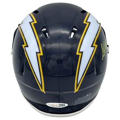 Akheem Mesidor Autographed Los Angeles Chargers (Throwback) Mini Helmet - JSA