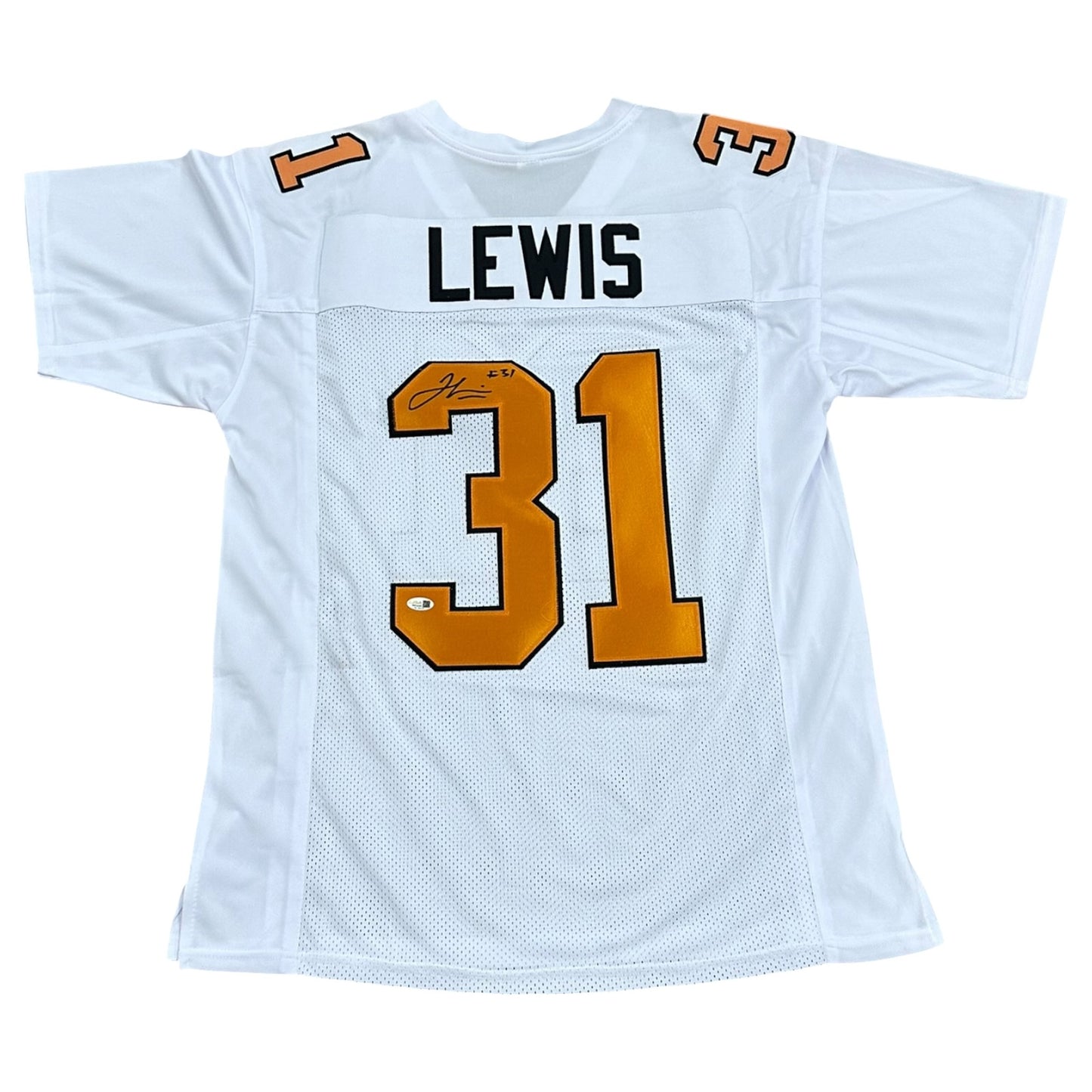 Jamal Lewis Autographed Tennessee (White #31) Custom Jersey - JSA