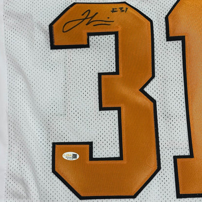 Jamal Lewis Autographed Tennessee (White #31) Custom Jersey - JSA