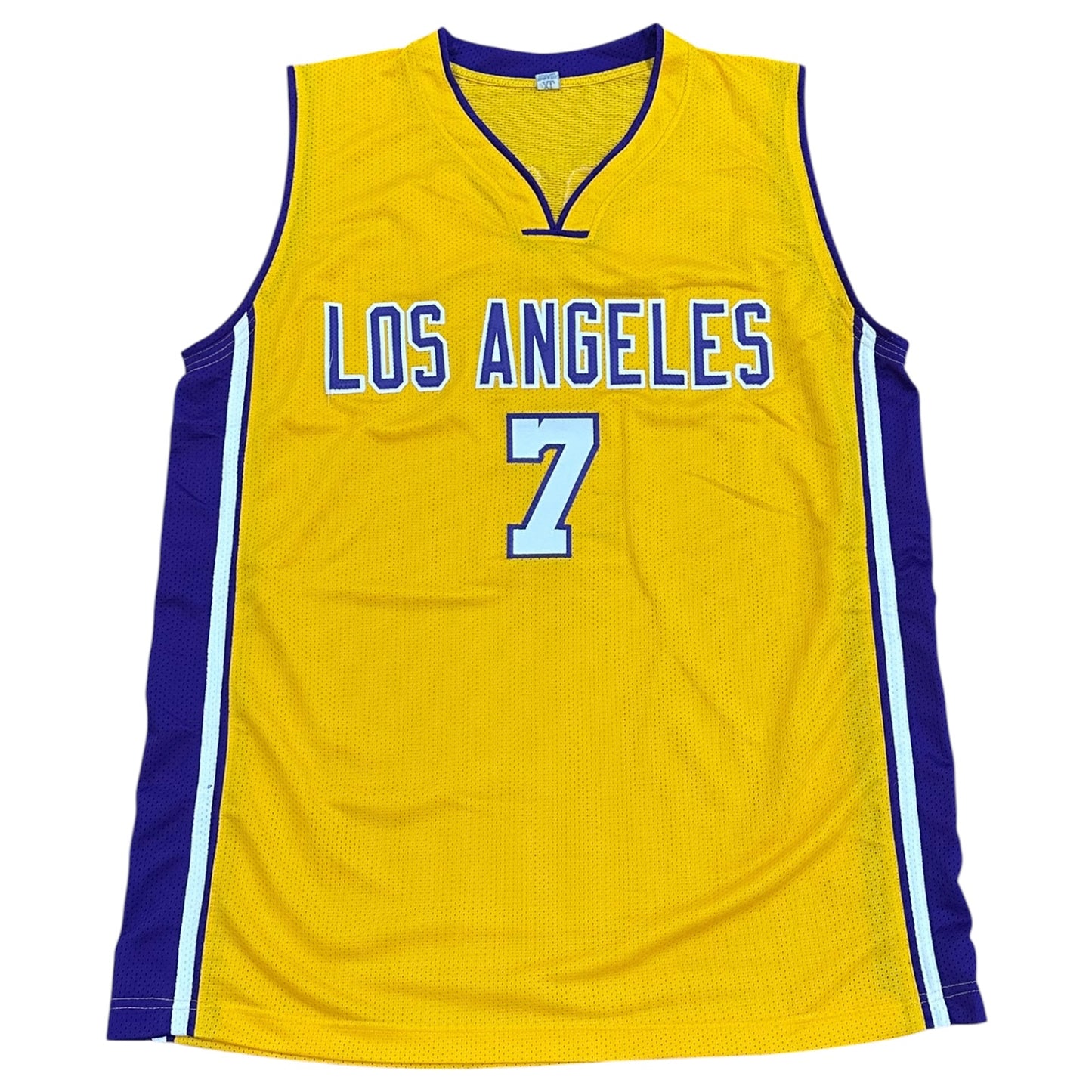 Lamar Odom Autographed Los Angeles (Yellow #7) Custom Stitched Jersey - JSA