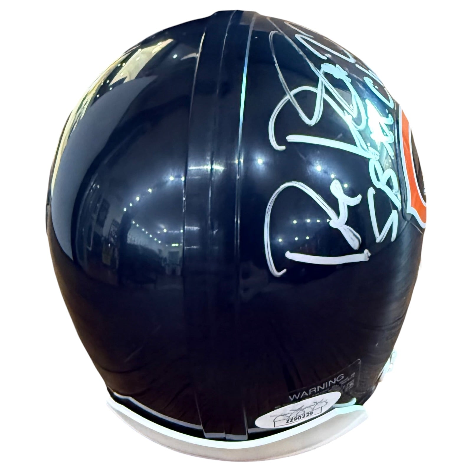 chicago bears motorcycle helmets Mike Singletary Signed Throwback 1936 Speed Mini Football Helmet (Beckett) and a three Finishing touches on this Caleb