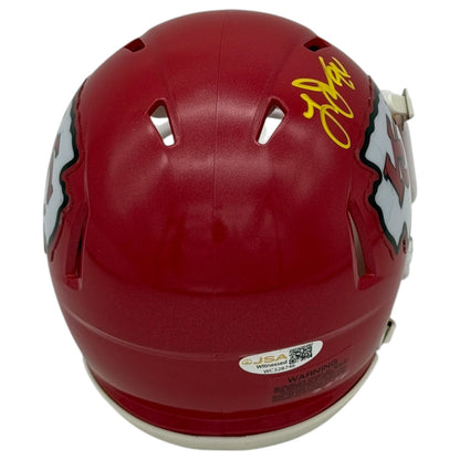Larry Johnson Autographed Kansas City Chiefs (Speed) Mini Helmet - JSA