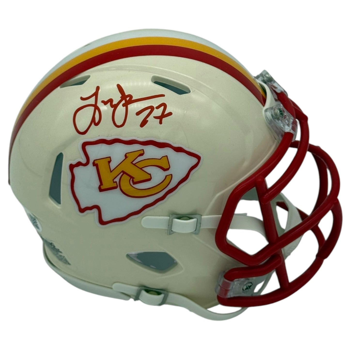 Larry Johnson Autographed Kansas City Chiefs (Retro) Mini Helmet - JSA
