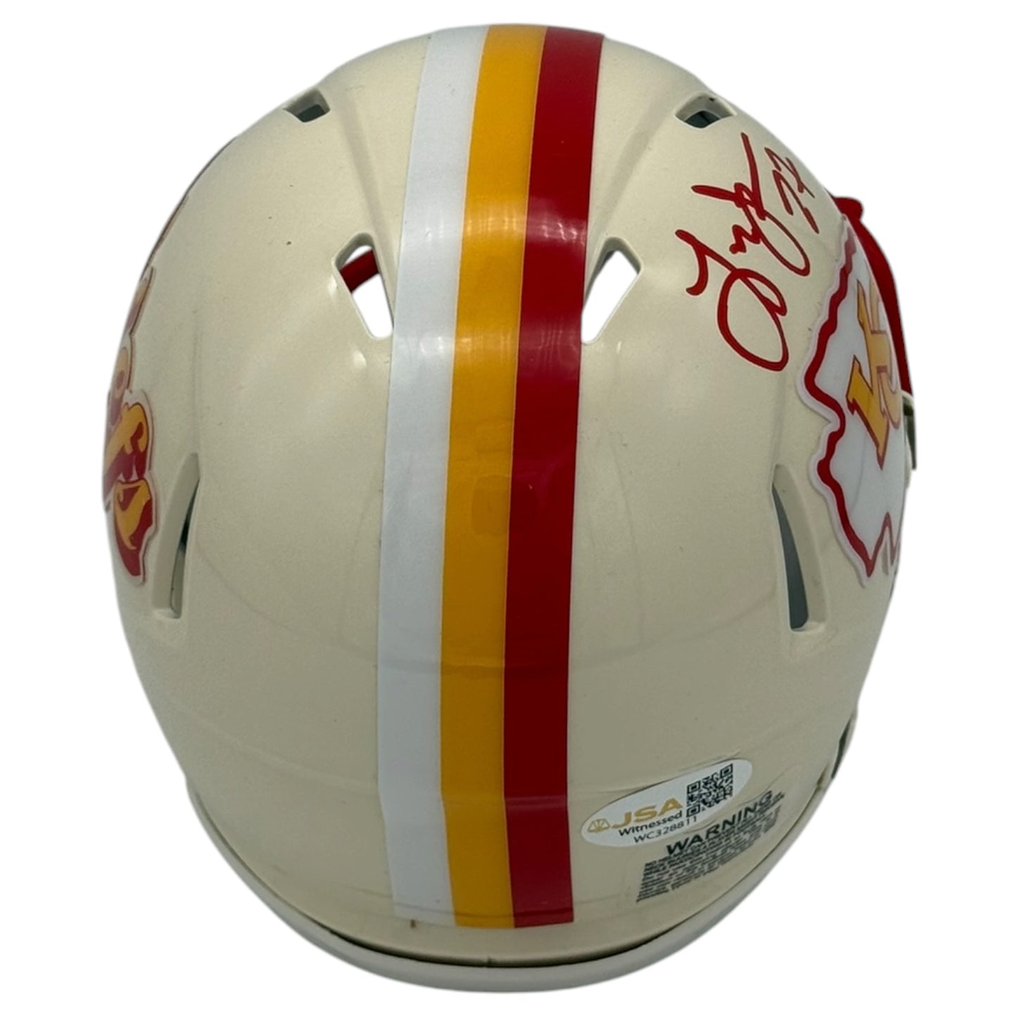 Larry Johnson Autographed Kansas City Chiefs (Retro) Mini Helmet - JSA