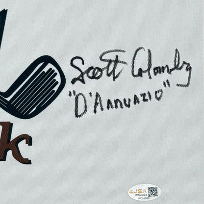 Michael OKeefe Noonan And Scott Colomby DAnnunzio Autographed Bushwood Country Club Caddyshack Golf Pin Flag - JSA