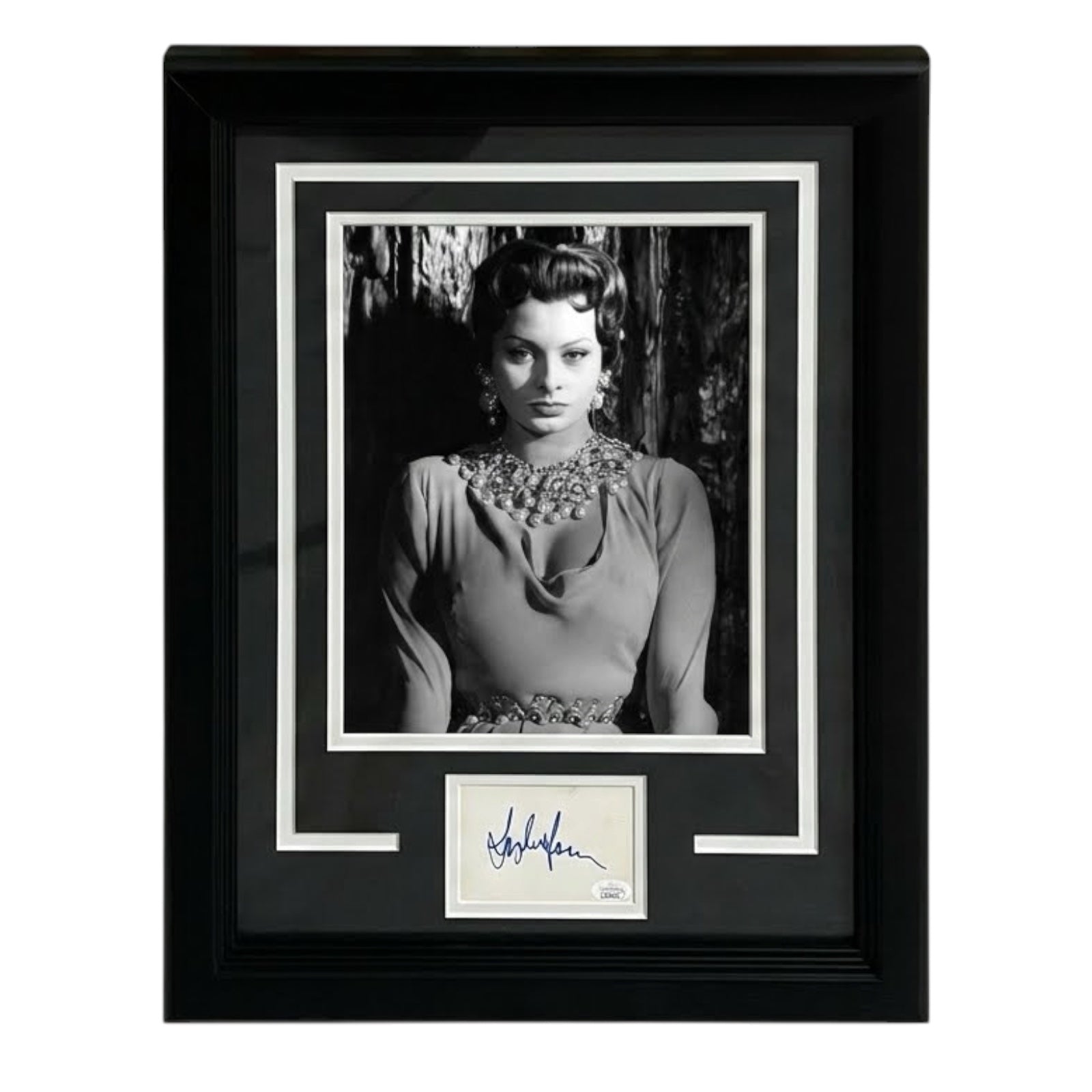 Sophia Loren Autographed Iconic Movie Star 