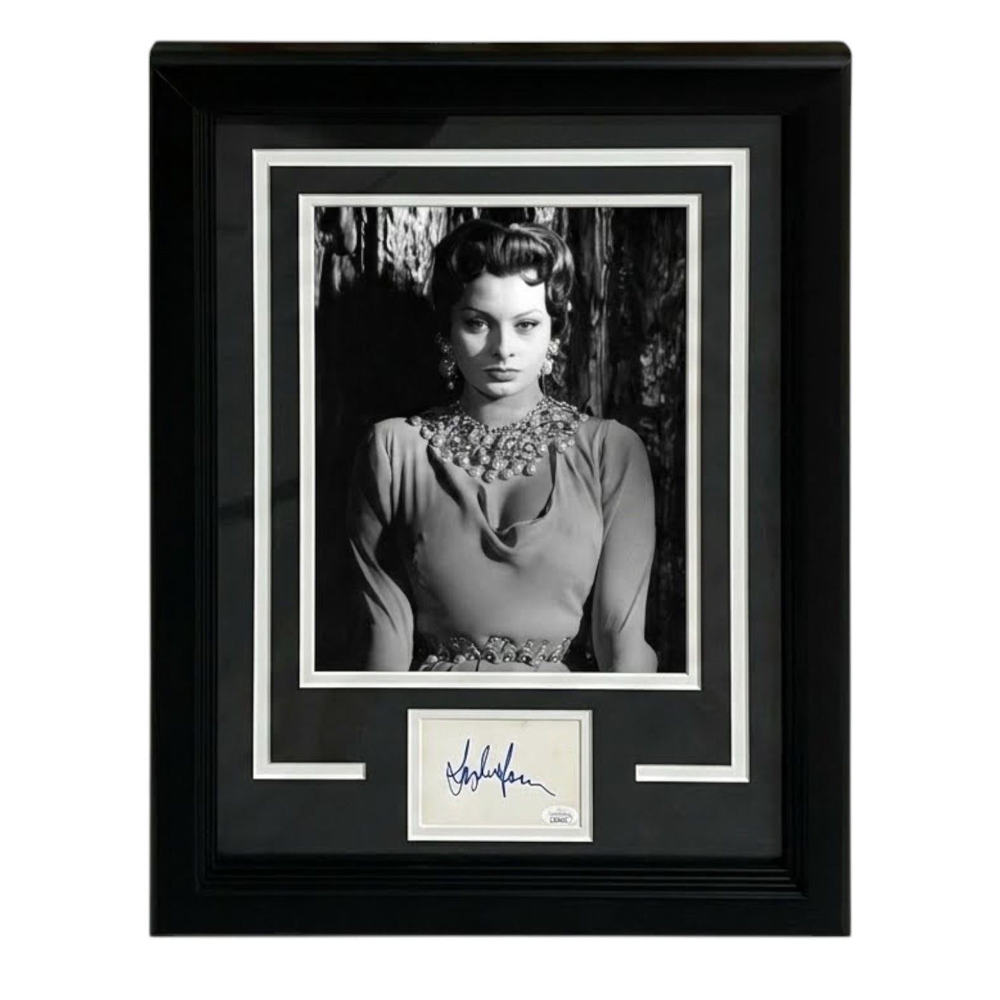Sophia Loren Autographed Iconic Movie Star "Signature Series" Frame - JSA